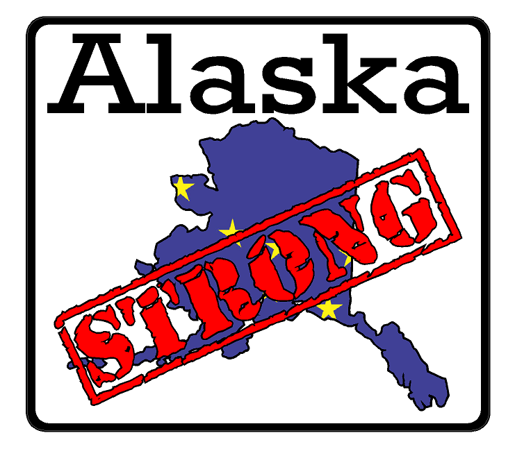 Alaska State (K4) Strong Vinyl Decal Sticker Car/Truck Laptop/Netbook Window