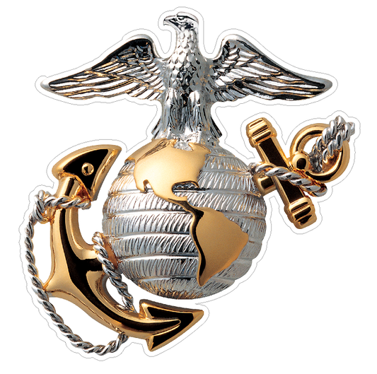 USMC Emblem (M62) Marine Corp Decal Sticker Car/Truck Laptop/Netbook Window