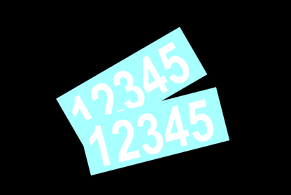 Set of 2 Address Numbers 2 Inch Tall Personalized Vinyl Custom Street Mailbox Decal Stickers