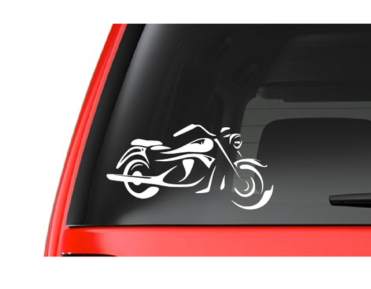 Motorcycle Outline (M1) Harley Vinyl Decal Sticker Car/Truck Laptop/Netbook Window