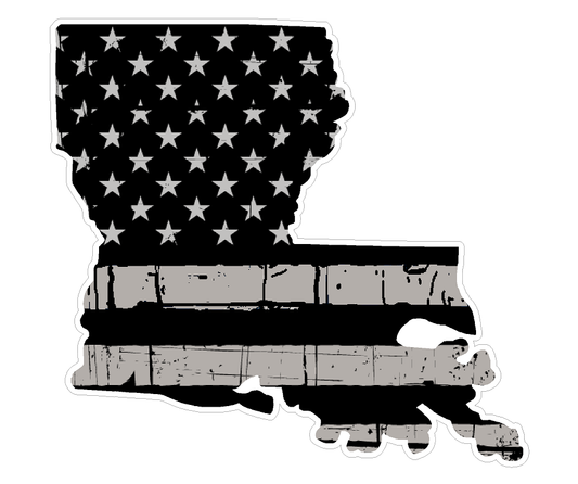 Louisiana State (N19) Distressed Flag Vinyl Decal Sticker Car/Truck Laptop/Netbook Window