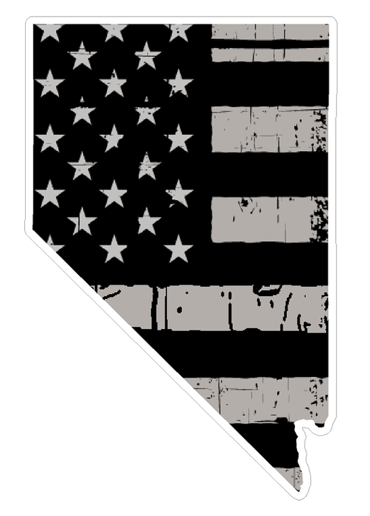 Nevada State (N29) Distressed Flag Vinyl Decal Sticker Car/Truck Laptop/Netbook Window