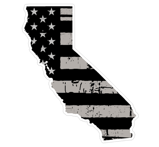 California State (N7) Distressed Flag Vinyl Decal Sticker Car/Truck Laptop/Netbook Window