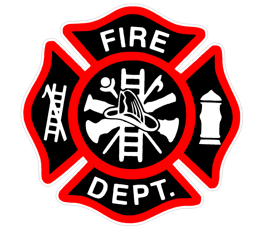 4" Fire Deparment Logo (T22) Firefighter Vinyl Decal Sticker Car Window
