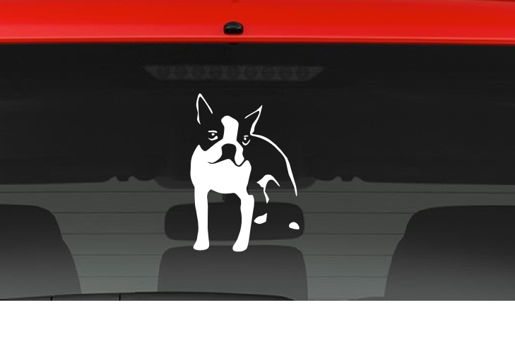 Boston Terrier (AO10) Vinyl Decal Sticker Car/Truck Laptop/Netbook Window