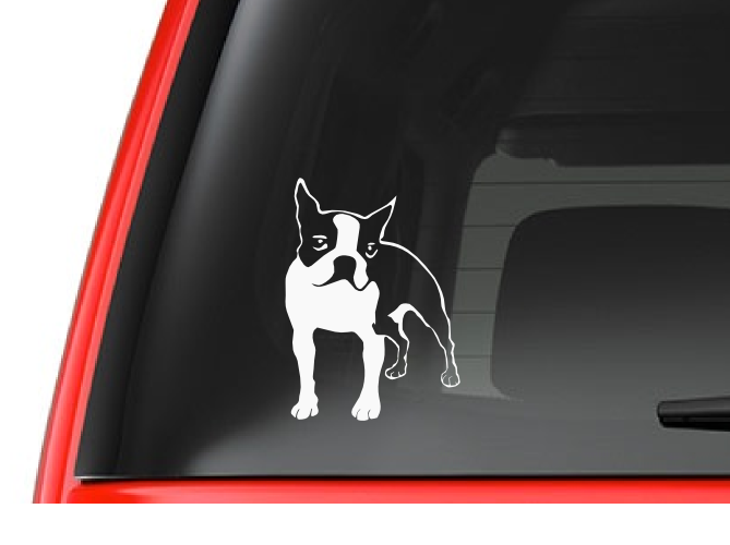 Boston Terrier (AF6) Vinyl Decal Sticker Car/Truck Laptop/Netbook Window