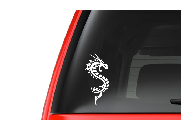 Dragon Swirl (F8) Vinyl Decal Sticker Car/Truck Laptop/Netbook Window