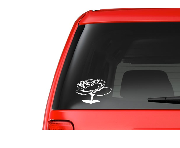 Rose (M8) Vinyl Decal Sticker Car/Truck Laptop/Netbook Window