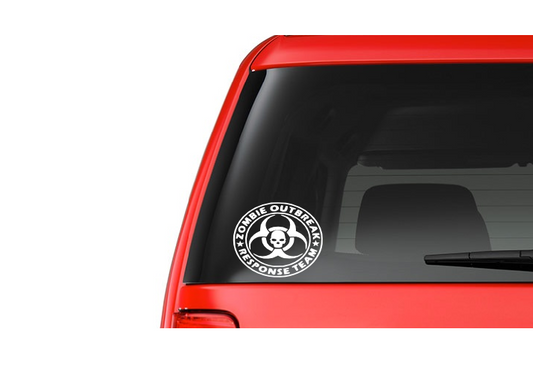 Zombie Outbreak (M11) Response Team Vinyl Decal Sticker Car/Truck Laptop/Netbook Window