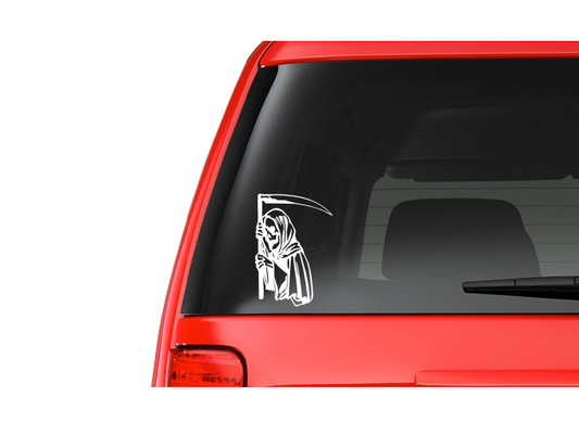 Grim Reaper (M19) Side View Vinyl Decal Sticker Car/Truck Laptop/Netbook Window