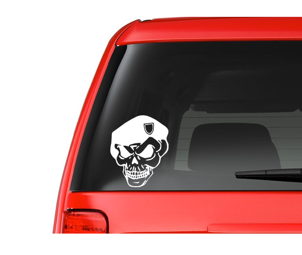 Skull (S6) US Army Green Beret Vinyl Decal Sticker Car/Truck Laptop/Netbook Window