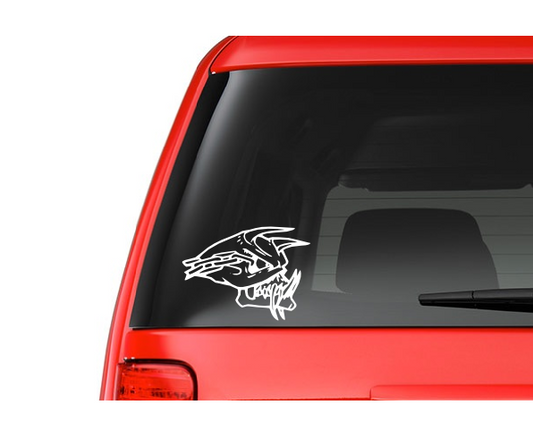 Demon Skull (S14) Vinyl Decal Sticker Car/Truck Laptop/Netbook Window