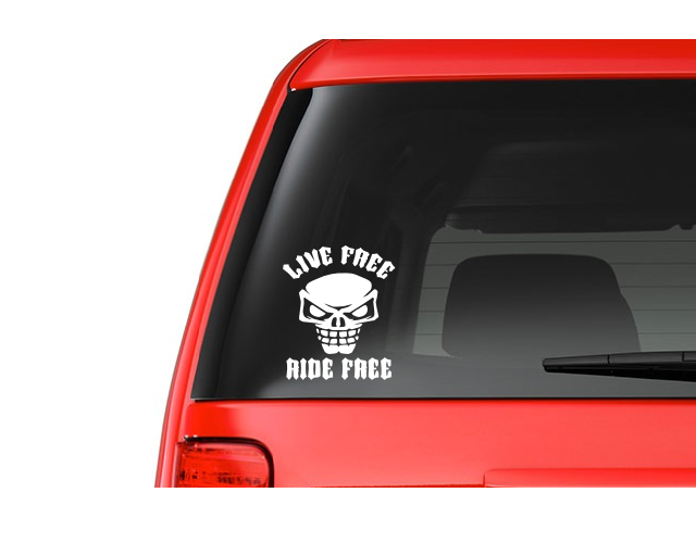 Live Free Ride Free (S18) Harley Vinyl Decal Sticker Car/Truck Laptop/Netbook Window