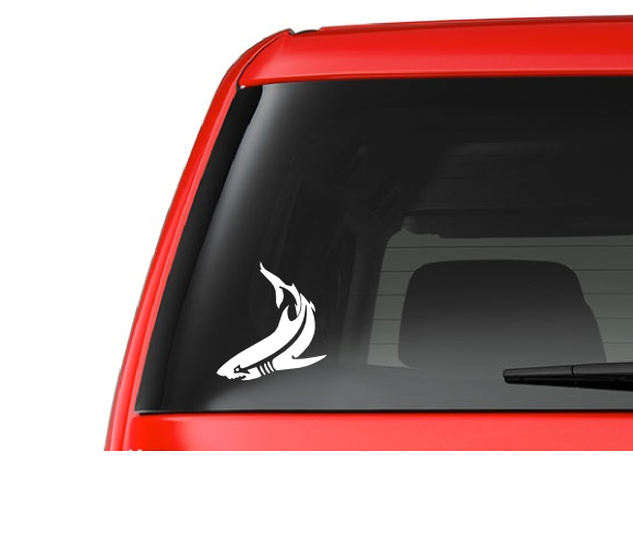Shark Vinyl (A7) Decal Sticker Car/Truck Laptop/Netbook Window