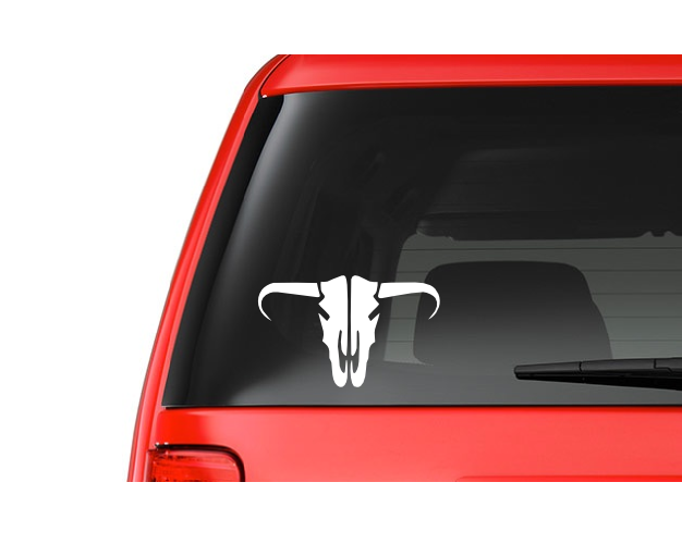 Cow Skull (W15) Vinyl Decal Sticker Car/Truck Laptop/Netbook Window