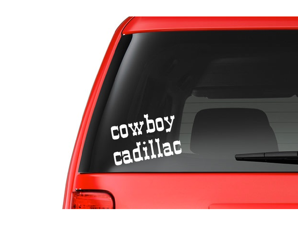 Cowboy (W17) Vinyl Decal Sticker Car/Truck Laptop/Netbook Window