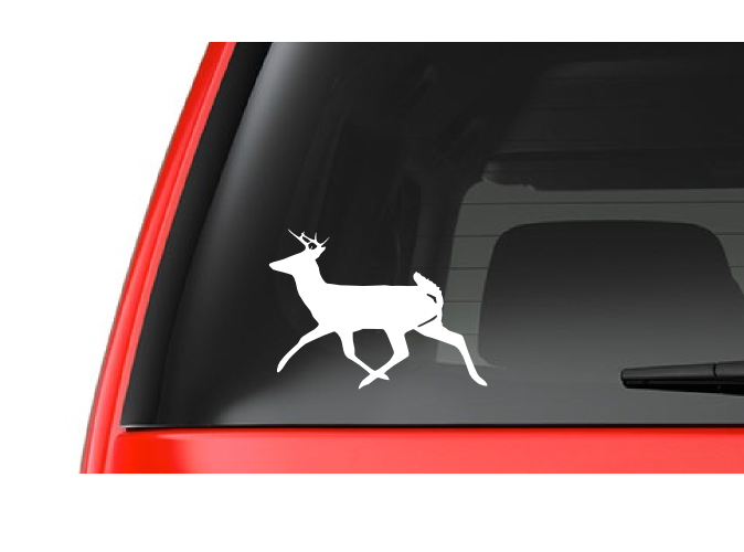 Buck Walking (H8) Deer Hunting Vinyl Decal Sticker Car/Truck Laptop/Netbook Window